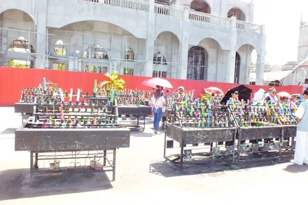 Borganlegget ved Simala Shrine i Sibonga