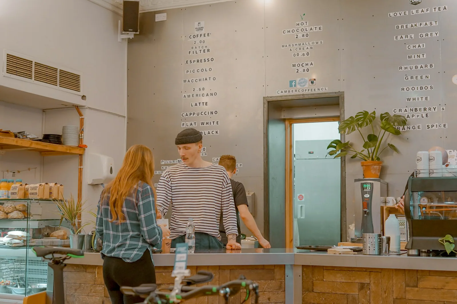 Kafé med barista
